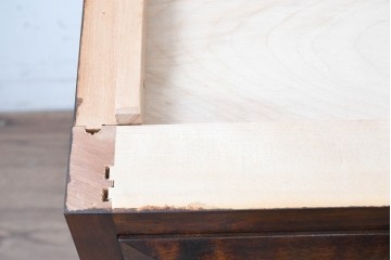 《天板・台輪取り付け加工費込み》　中古　松本民芸家具　深みある杢目が美しいローチェスト　(R-090469)