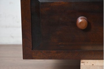 《天板・台輪取り付け加工費込み》　中古　松本民芸家具　深みある杢目が美しいローチェスト　(R-090469)