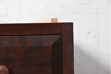 《天板取り付け加工費込み》　中古　松本民芸家具　深みある杢目が美しいローチェスト　(R-090470)