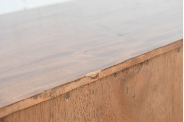 和製ヴィンテージ　昭和中期　栃(トチ)の木　縮杢が際立つ茶箪笥　(R-090471)