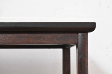 中古　民芸家具　葛布(くずふ)を取り入れた素朴なデザインの茶棚　(R-090472)