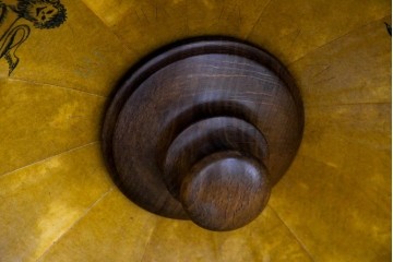 イタリアヴィンテージ　1970年頃　古地図が描かれたクラシカルな地球儀型ドリンクキャビネット　(R-090478)