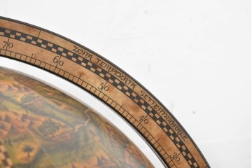 イタリアヴィンテージ　1970年頃　古地図が描かれたクラシカルな地球儀型ドリンクキャビネット　(R-090478)