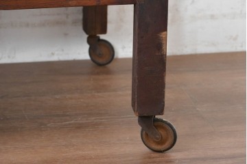 イギリスアンティーク　1930年頃　仕切り付き引き出しを備えた2段キッチンワゴン　(R-090483)