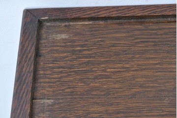 イギリスアンティーク　1930年頃　オーク材　三段構成で使い勝手の良いキャスター付きワゴン　(R-090484)