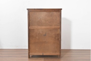 イギリスヴィンテージ　WOOD BROS(ウッド・ブロス)　Old charm(オールドチャーム)　オーク材　クラシカルな意匠を楽しめるカクテルキャビネット　(R-090491)