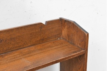 和製ヴィンテージ　昭和中期　レトロな佇まいが味わい深い楔(くさび)式の本棚　(R-090492)