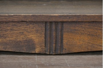和製ヴィンテージ　昭和中期　レトロな佇まいが味わい深い楔(くさび)式の本棚　(R-090492)