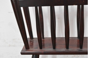 中古　希少な廃番品　松本民芸家具　すらりとした縦桟が美しいA型マガジンラック　(R-090493)