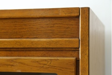 イギリスヴィンテージ　1980年頃　Lloyd's Antiques(ロイズ・アンティークス)取り扱い　オーク材　20杯の引き出しが並ぶ縦型シャツケース　(R-090515)