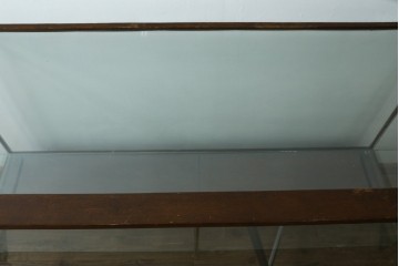 イギリスアンティーク　1930年頃　ガラス越しのディスプレイを楽しめるカウンターガラスケース　(R-090521)