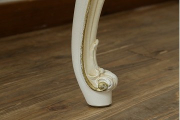 中古　美品　SILIK(シリック)　ロココ調の意匠が華やかなアームチェア　定価約45万円　(R-090524)