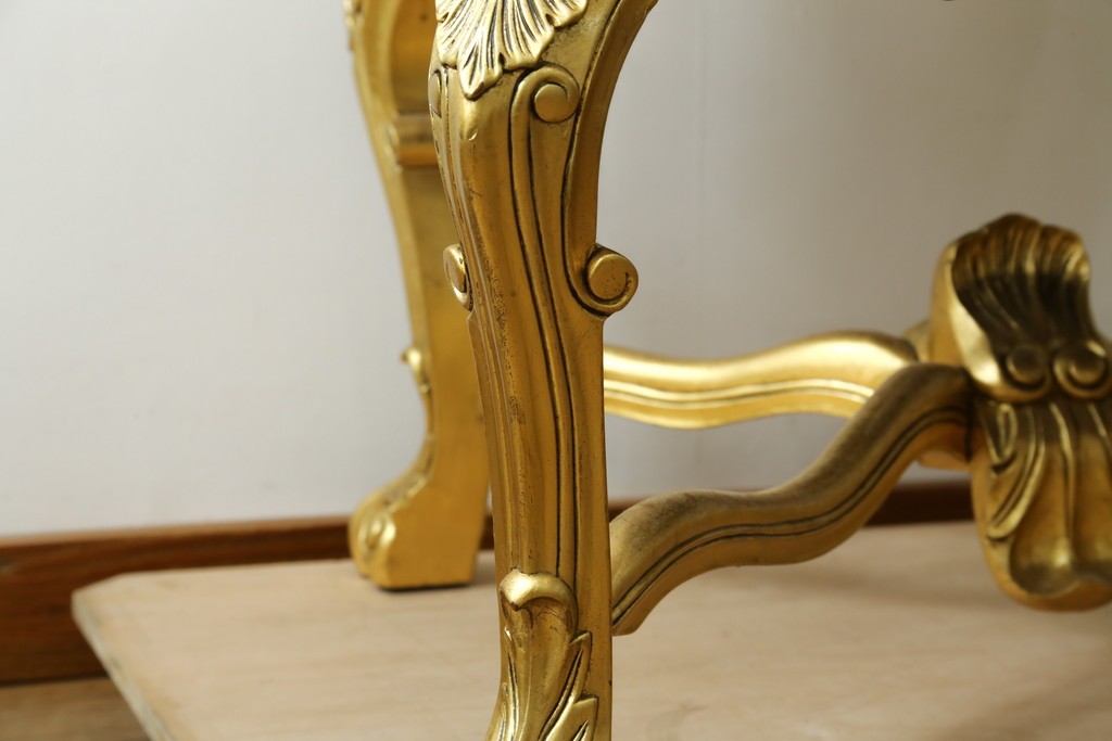 中古　本革(レザー)　横浜家具取り扱い　Camerin(カメリン)　Baroque(バロック)シリーズ　1011　重厚感漂う大型ハイバックアームチェア　定価約75万円　(R-090526)
