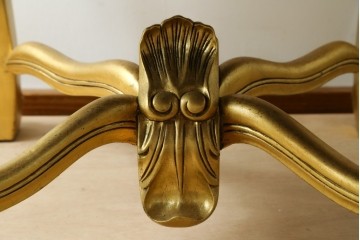 中古　本革(レザー)　横浜家具取り扱い　Camerin(カメリン)　Baroque(バロック)シリーズ　1011　重厚感漂う大型ハイバックアームチェア　定価約75万円　(R-090526)