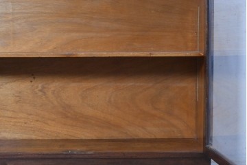 イギリスヴィンテージ　1960年頃　本箱におすすめ!　シンプルデザインのガラスキャビネット　(R-090529)