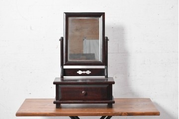 中古　美品　松本民芸家具　和洋どちらにも取り入れやすい!　上品な佇まいの524型小鏡台　(R-090534)