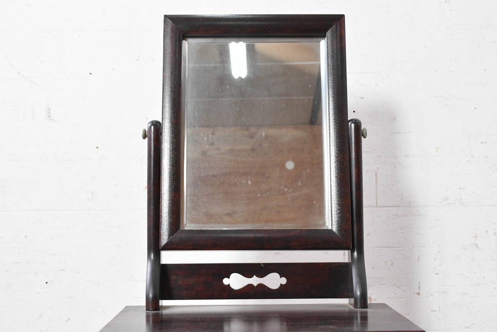 中古　美品　松本民芸家具　和洋どちらにも取り入れやすい!　上品な佇まいの524型小鏡台　(R-090534)