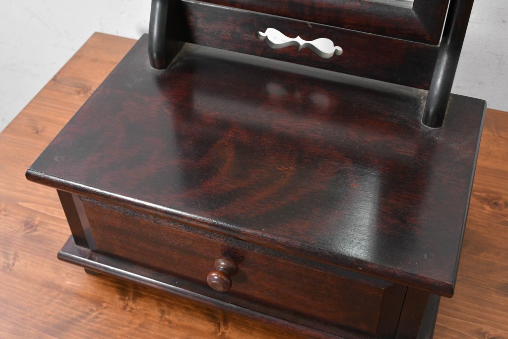 中古　美品　松本民芸家具　和洋どちらにも取り入れやすい!　上品な佇まいの524型小鏡台　(R-090534)