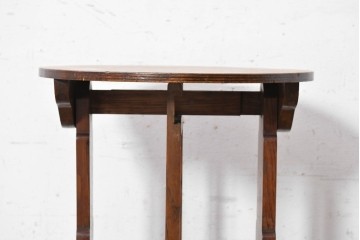 イギリスヴィンテージ　1950年頃　天板を立てて収納できるクラシカルなティルトトップテーブル　(R-090541)