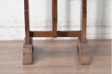 イギリスヴィンテージ　1950年頃　天板を立てて収納できるクラシカルなティルトトップテーブル　(R-090541)