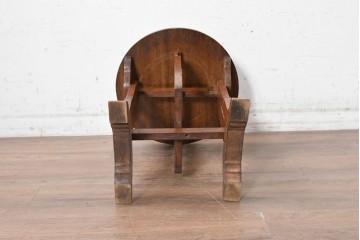 イギリスヴィンテージ　1950年頃　天板を立てて収納できるクラシカルなティルトトップテーブル　(R-090541)