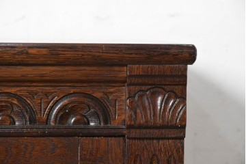 イギリスヴィンテージ　1950年頃　オーク材　クラシカルなカクテルキャビネット　(R-090542)