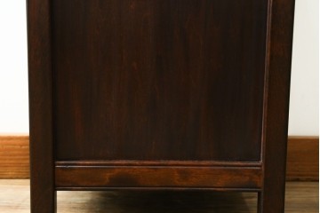 中古　松本民芸家具　クラシカルなろくろ飾りが印象的な傘立て　(R-090545)