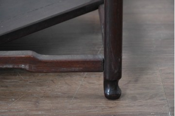 和製ヴィンテージ　1950年頃　紫檀(シタン)材　繊細な意匠とすっきりとした佇まいが魅力の花台　(R-090547)