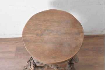 フランスヴィンテージ　1960年から1970年頃　葡萄の蔓を活かした自然味あふれるスツール　(R-090556)