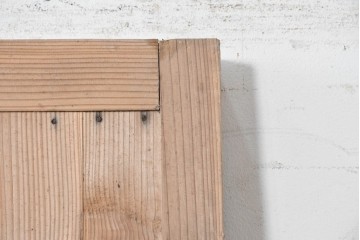 和製ヴィンテージ　昭和中期　木味　素朴な木味をいかした木製扉1枚　(R-090558)