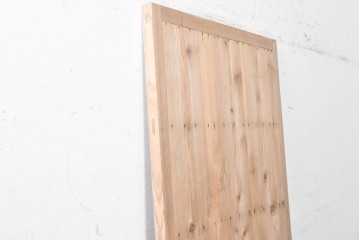 和製ヴィンテージ　昭和中期　木味　素朴な木味をいかした木製扉1枚　(R-090558)