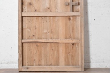 和製ヴィンテージ　昭和中期　木味　素朴な木味をいかした木製扉1枚　(R-090558)
