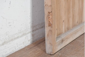 和製ヴィンテージ　昭和中期　木味　素朴な木味をいかした木製扉1枚　(R-090558)