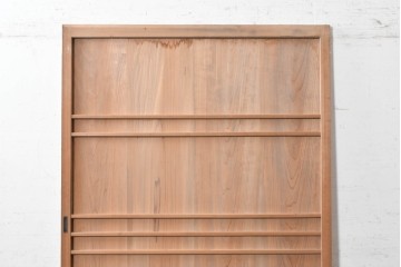 和製アンティーク　昭和初期　横桟を渡した素朴なつくりの幅広板戸1枚　(R-090562)