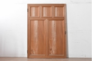 アンティーク建具　大正から昭和初期　高級品　杉材　大正ロマンの雰囲気漂う作りの良い幅広扉1枚　(R-090563)