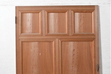 アンティーク建具　大正から昭和初期　高級品　杉材　大正ロマンの雰囲気漂う作りの良い幅広扉1枚　(R-090563)