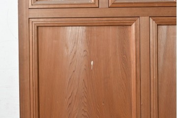アンティーク建具　大正から昭和初期　高級品　杉材　大正ロマンの雰囲気漂う作りの良い幅広扉1枚　(R-090563)