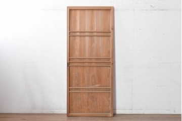 和製ヴィンテージ　昭和初期から昭和中期　木目を活かしたシンプルな板戸1枚　(R-090575)