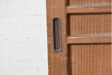 和製ヴィンテージ　昭和初期から昭和中期　木目を活かしたシンプルな板戸1枚　(R-090575)