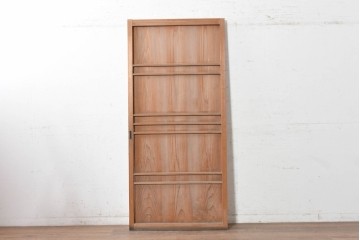 和製ヴィンテージ　昭和初期から昭和中期　木目を活かしたシンプルな板戸1枚　(R-090576)