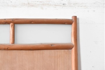 ヴィンテージ建具　昭和中期から昭和後期　凝ったデザインが魅力的な古い数寄屋の引き戸1枚　(R-090578)