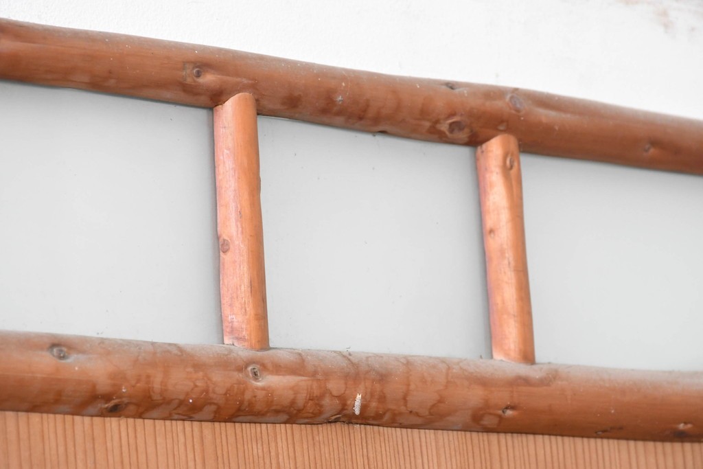 ヴィンテージ建具　昭和中期から昭和後期　凝ったデザインが魅力的な古い数寄屋の引き戸1枚　(R-090578)