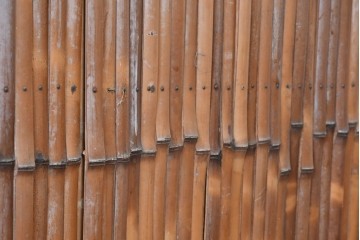 ヴィンテージ建具　昭和中期から昭和後期　凝ったデザインが魅力的な古い数寄屋の引き戸1枚　(R-090578)