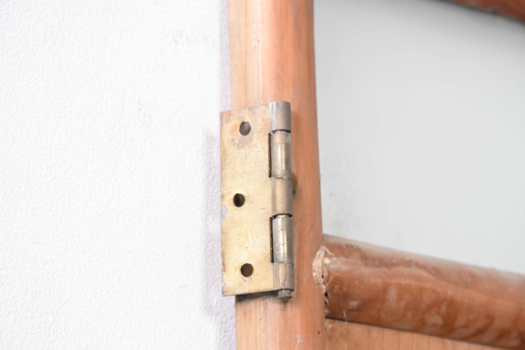 ヴィンテージ建具　昭和中期から昭和後期　凝ったデザインが魅力的な古い数寄屋の引き戸1枚　(R-090578)