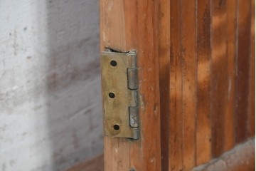 ヴィンテージ建具　昭和中期から昭和後期　凝ったデザインが魅力的な古い数寄屋の引き戸1枚　(R-090578)