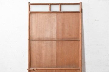 ヴィンテージ建具　昭和中期から昭和後期　凝ったデザインが魅力的な古い数寄屋の引き戸1枚　(R-090578)