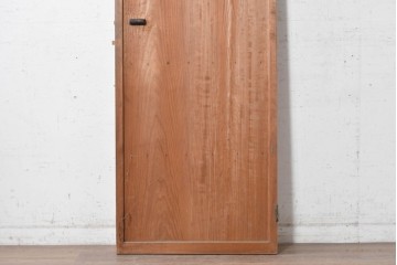 ヴィンテージ建具　昭和中期　型板ガラスと曲線意匠がレトロな幅狭のドア1枚　(R-090579)