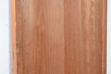 ヴィンテージ建具　昭和中期　型板ガラスと曲線意匠がレトロな幅狭のドア1枚　(R-090579)