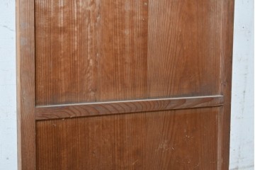 ヴィンテージ建具　昭和中期　型板ガラスと曲線意匠がレトロな幅狭のドア1枚　(R-090579)