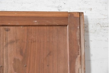 和製アンティーク　昭和初期　横桟を全体に配したすっきりとした木製引き戸　(R-090580)